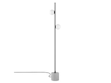 Babich.studio, BUBBLE F Lampada da terra a LED in acciaio e vetro