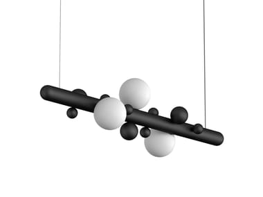 Babich.studio, LUNAR 900 Lampada a sospensione a LED in acciaio e vetro