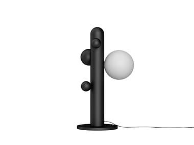 Babich.studio, LUNAR T Lampada da tavolo a LED in acciaio e vetro