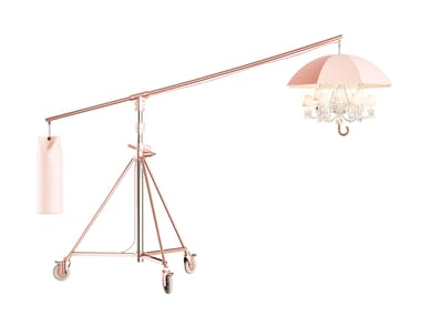 Lampada da terra orientabile in cristallo con treppiede MARIE-COQUINE Baccarat