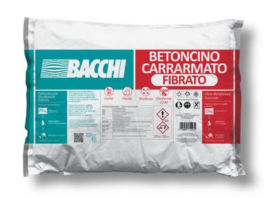 Mortier et microbéton pour réparations BETONCINO CARRARMATO FIBRATO Bacchi