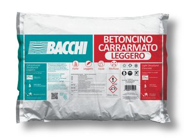 Mortier et microbéton pour réparations BETONCINO CARRARMATO LEGGERO Bacchi