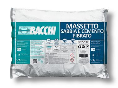 Chape prête à l’emploi MASSETTO FIBRATO SABBIA CEMENTO Bacchi