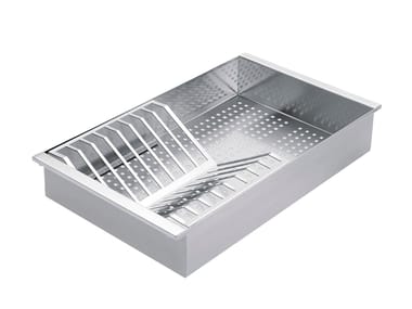 Vassoio forato con scolapiatti removibile in acciaio inox 1VSLB Barazza