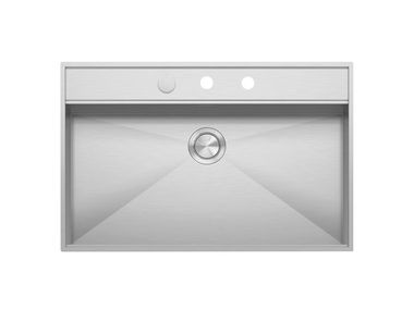 Single built-in flush-mounted stainless steel sink FLEXI 1LFX91 Barazza