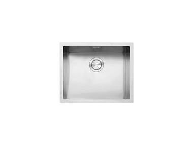 Built-in single stainless steel sink R. "12" 1QR50I 1QR50S Barazza