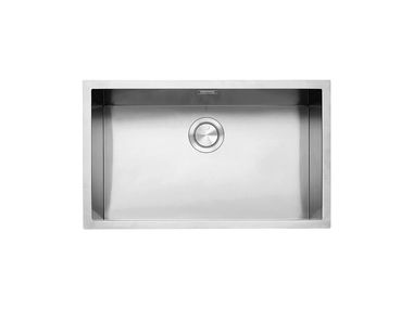 Single built-in stainless steel sink R. "12" 1QR70I 1QR70S Barazza