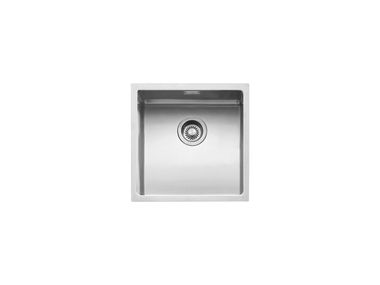 Fregadero 1 seno encastrable de acero inoxidable R."15" 1X4040I - 1X4040S Barazza
