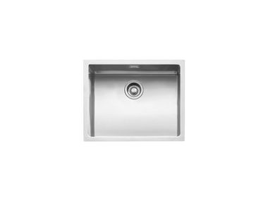 Fregadero 1 seno encastrable de acero inoxidable R."15" 1X5040I 1X5040S Barazza