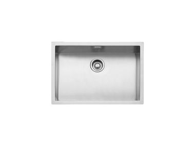 Pia de cozinha 1 bacia integrada de aço inox R."15" 1X6240I - 1X6240S Barazza