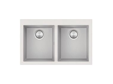 Built-in 2 bowl composite material sink SOUL 1LSO82B Barazza