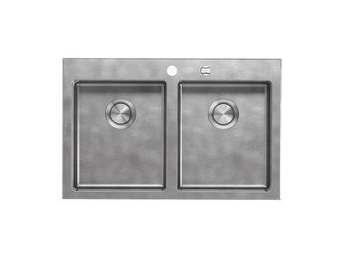 Built-in stainless steel sink UNIQUE 1LUN82 Barazza