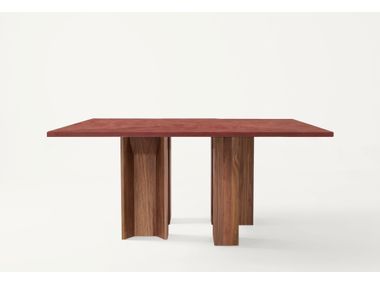Rectangular walnut table PLAZA BassamFellows