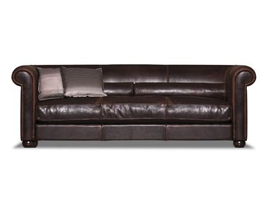 Lineares Sofa aus Leder ALFRED