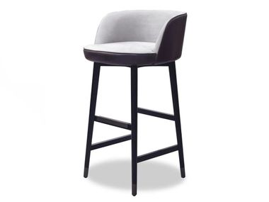 Upholstered wooden stool COLETTE Baxter