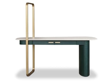 Scrivania in pelle ELLIPSE LIGHT UP Baxter