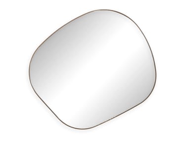 Specchio in pelle con cornice FLUID Baxter