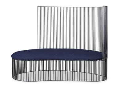 Dormeuse da giardino in metallo con schienale GINESTRA VESTITA Baxter