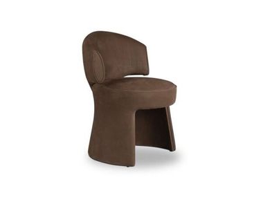 Silla tapizada de cuero INGA Baxter