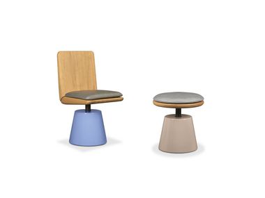 Swivel stool with padded seat LINFA Baxter