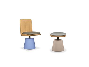 Swivel chair with padded seat LINFA Baxter