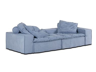 Straight leather sofa MIAMI BEACH Baxter