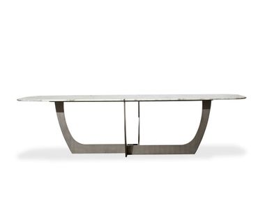 Barrel-shaped marble table ROMEO Baxter