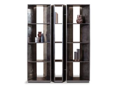 Wall-mounted stainless steel bookcase Y25 Baxter