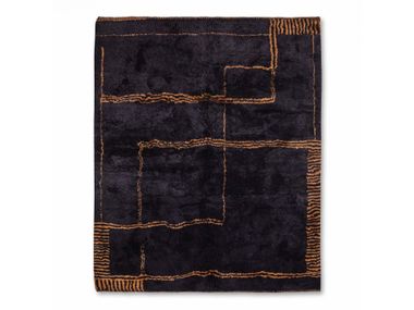Hand-knotted shag rug BLACK SANDS MIRAGE – UMBRA Benisouk