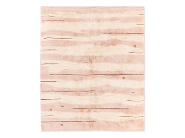 Hand-knotted shag rug BLUSH TIMBER – BARK Benisouk
