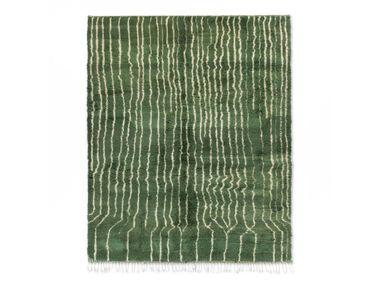 Hand-knotted shag rug FOREST VEINS – UNDERGROWTH Benisouk