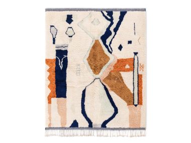 Hand-knotted shag rug INK FLOWING – CURRENT Benisouk