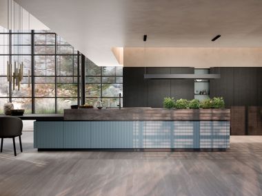 Fitted kitchen with island BELLUCCI 03 Berloni