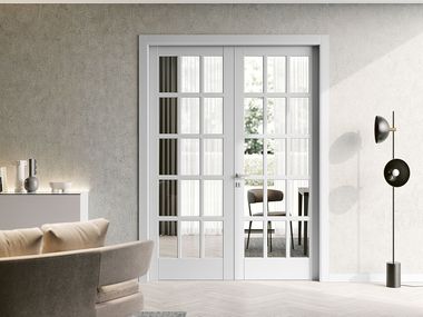 Porta a battente in legno e vetro BALTIMORA 2001 CUSTOM Bertolotto Porte