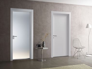 Bertolotto Porte, GLASS BIANCO Porta a battente in vetro
