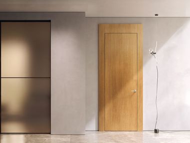 Bertolotto Porte, MILLERIGHE ROVERE OLIO NATURALE Porta a battente in legno