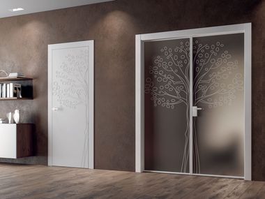 Bertolotto Porte, NATURA ULIVO Porta a battente in vetro