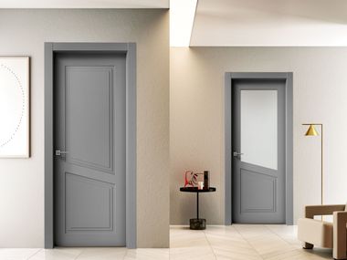 Porta a battente in legno PANTONEXT PV88 LACCATO QUARZO Bertolotto Porte