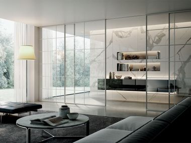 Bertolotto Porte, PLANA SYSTEM NEVADA Porta scorrevole in vetro
