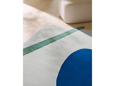 PULSE Handmade rug with geometric shapes By Besana Moquette