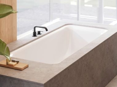 2 seater rectangular enamelled steel bathtub BETTESELECT DUO Bette