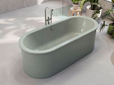 Freistehende ovale Badewanne aus emailliertem Stahl BETTESUNO Bette