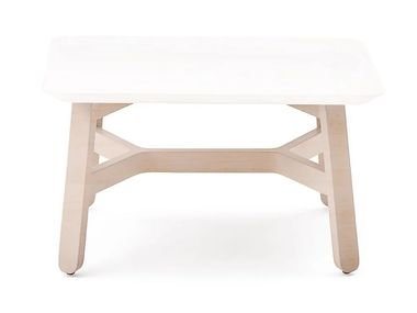Low beech stool CROISSANT 592 Billiani