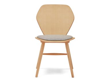 Ash chair with padded seat EDELWEISS 294 Billiani