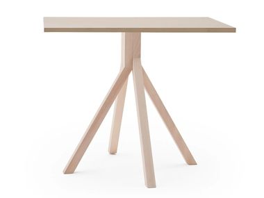 Square side table with walnut or beech frame GRAPEVINE 760 Billiani