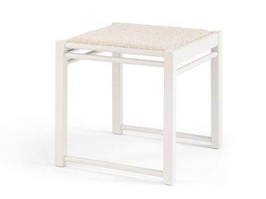 Low beech stool with padded seat IBISCO Billiani