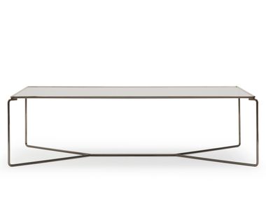 Rectangular low steel coffee table MARCEL 470 Billiani