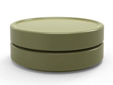Round low ceramic coffee table STACK Billiani