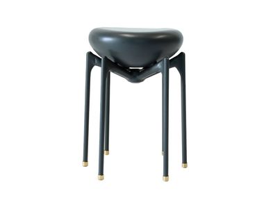 Backless low stool ARAPODE Binome