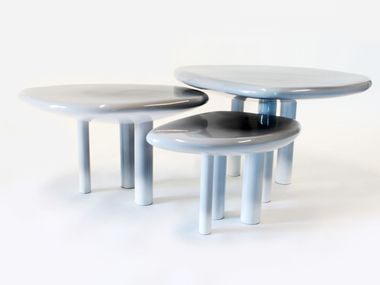 Low resin Coffee table set TOBI-ISHI Binome